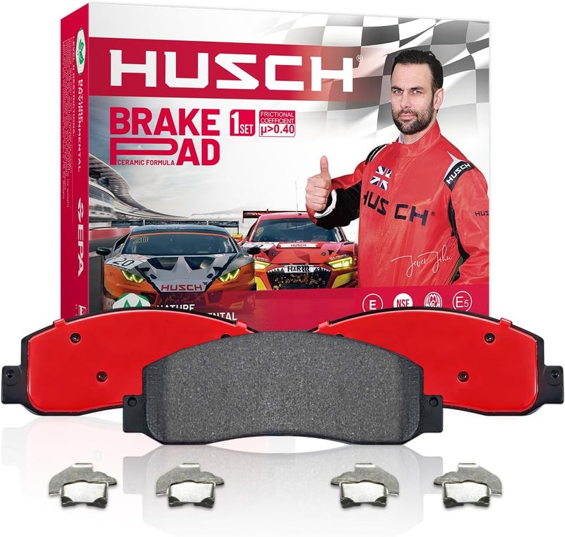 HUSCH D1761 Rear Ceramic Brake Pads Kit Fit For Audi A3 2015-2020, For A3 Quattor 2015-2018, For S3 2015-2018, For TT QUATTRO 2016-2018, For Volkswagen ARTEON 2019, For ATLAS 2018 - Image 1